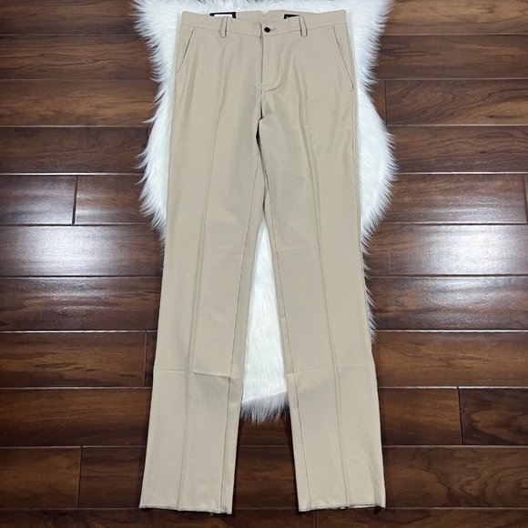 Dunning Men's Size 32 Tan Player Fit Woven Golf Pants Unhemmed‎ - Picture 1 of 11